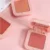 1шт Матовый персиковый румянец highlight repair легко окрашивается водонепроницаемый прочный осветляет естественный тон кожи макияж лица румяна палитра