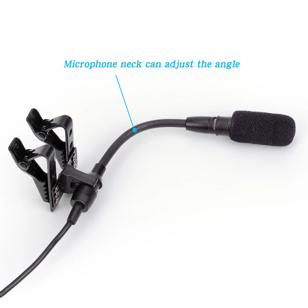 Sennheiser AKG Shure 벨트 백용 단방향 옷깃 마이크 각도 조절 가능 4 핀 3 핀 XLR 3.5mm 잠금 가능 라 발리에 마이크