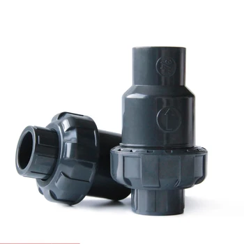 

20mm 25mm 32mm 40mm 50mm ID UPVC One Way Non Return Check Valve Pipe Fitting For Garden Irrigation Aquarium Fish Tank