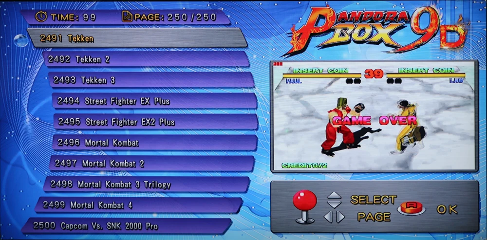 Pandora's Box 9D джойстик игровой контроллер с Jamma мульти игровой PCB платы 2500 В 1, очень популярная домашняя игровая консоль DIY