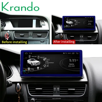 

NEW Krando Android 10.0 4G 64G 10.25'' IPS Screen Car Radio Player Navi for Audi A4 A4L A5 2009-2016 Audio WIFI GPS Carplay