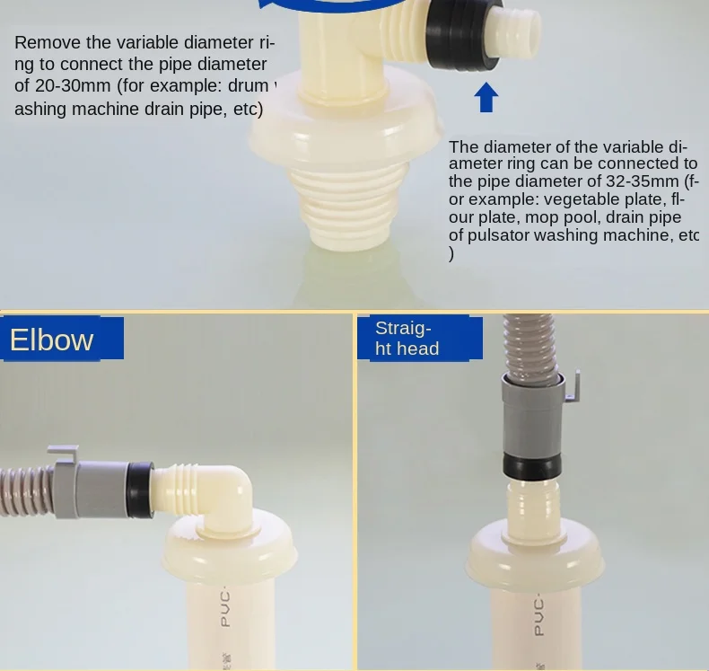 Adaptateur De Tuyau De Vidange, Machine à Laver, Connecteur De Tuyau D' Entrée, De Bassin, Joint De Séparation, Raccord De Tuyau De Vidange