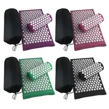 Акупунктурный Массажный коврик Лотос Спайк йога коврик с подушкой облегчение тела Стресс Боль Акупрессура подушка Массажный коврик Улучшение сна