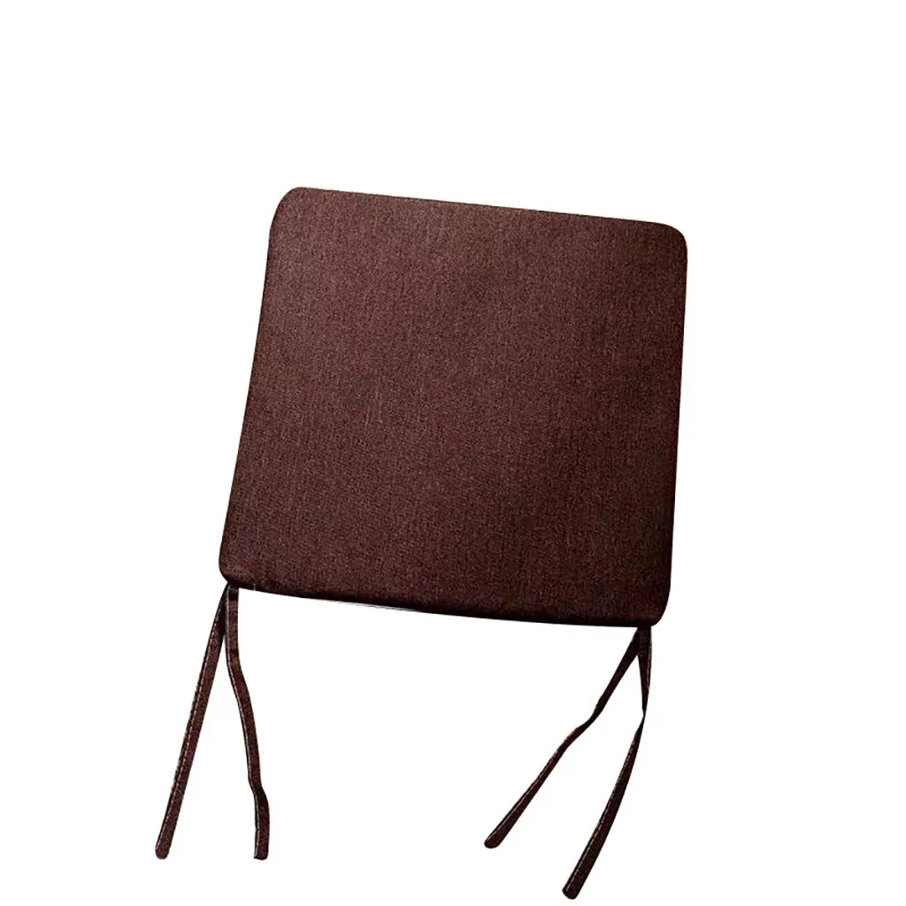 Высокая емкость японский моющийся сплошной цвет хлопок и из льна для стула Подушка Татами коврик 45x45 см Горячая дропшиппинг