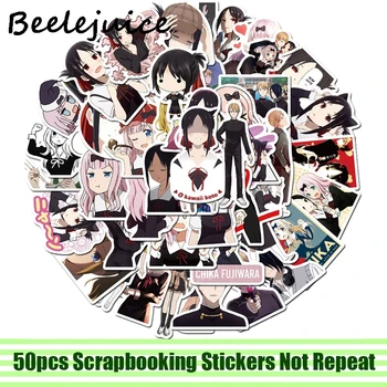 

50pcs Japanese cartoon Scrapbooking Stickers Packs Waterproof Skateboard Luggage Motorcycle Guitar Graffiti decals pasters gifts