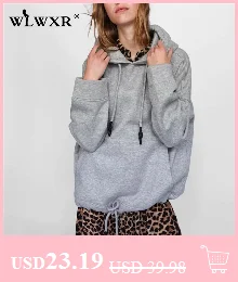 WLWXR повседневные длинные негабаритные толстовки женские пуловеры белые черные Harajuku Свободные худи женские осенние Kpop Толстовка женские топы