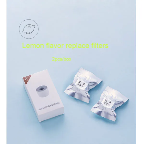 Lemon flavor filter Xiaomi Mijia Guildford автомобильный Ароматический диффузор освежитель воздуха лимонный апельсин духи металлический зажим Магнитная привлекательная версия - Цвет: Lemon flavor filter