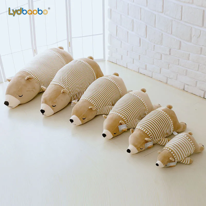 2019 New Kawaii Dressing Polar Bear Plush Doll Baby Super Soft Stuffed Wearable Sleeping Pillow Animal Toy Kids Gifts|Мягкие игрушки