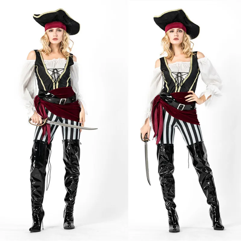 

New Style Halloween Clothing Female Pirate-Stage Performance Party Character Cosplay Game Clothing