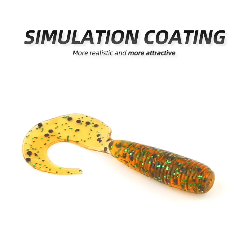 ARDEA 30pcs soft lure plastic worm lure 45mm 1g grub Silicone bait Wobblers lure Fishing Artificial Baits
