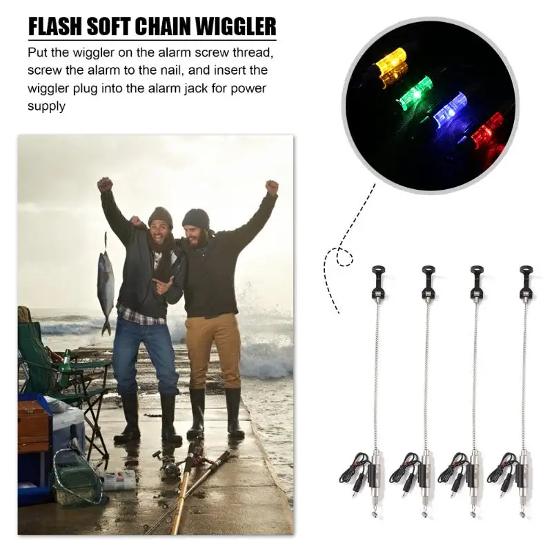 Светодиодный цепочка звонок с подсветкой Регулируемая рыболовная вспышка
