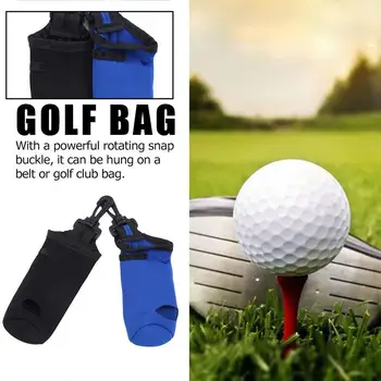 

Portable Small Golf Ball Bag Golf Tees Holder Carrying Neoprene Waist Storage With Swivel Pouch Case Clip Belt M1A1