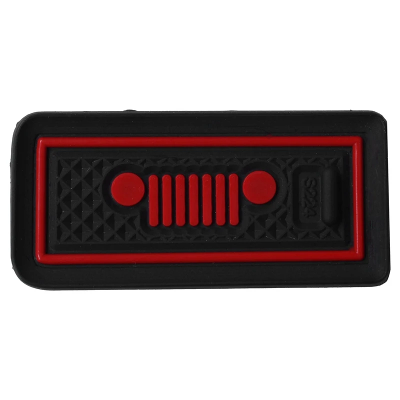 Non-Slip Gate Slot Mats Latex Door Pad Cup Mat for Jeep Wrangler Jl 2018 2019 Interior Parts Accessories(Red) | Автомобили и