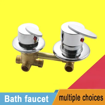 

3/4/5 Ways Water Outlet Screw Thread Center Distance 10cm to 11cm Mixing Valve Brass Bathroom Shower Mixer Faucet Tap Cabin