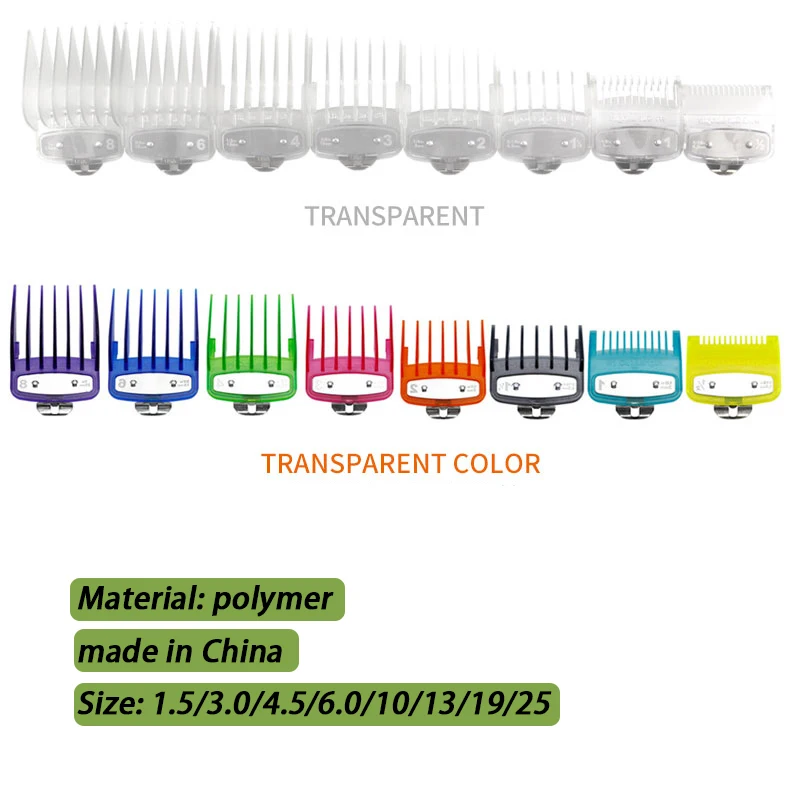 8 Grid Guide Limit Comb Cover Storage Box  Hair Clipper Rack Holder Organizer Case Salon Barber Tools，for general