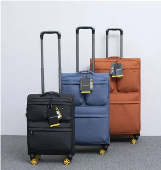

Oxford Bracket Canvas Luggage Cardan Wheel Travel Boarding Passcode Box 20 Inch Fashion Ultra Light Men and Women