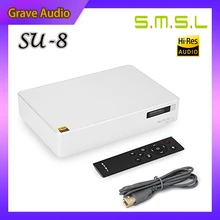 Smsl SU-8 dac puro decodificador alta fidelidade febre v2 version2 es9038q2m * 2 32bit/768khz usb coaxial fibra óptica digital para analógico SU-8