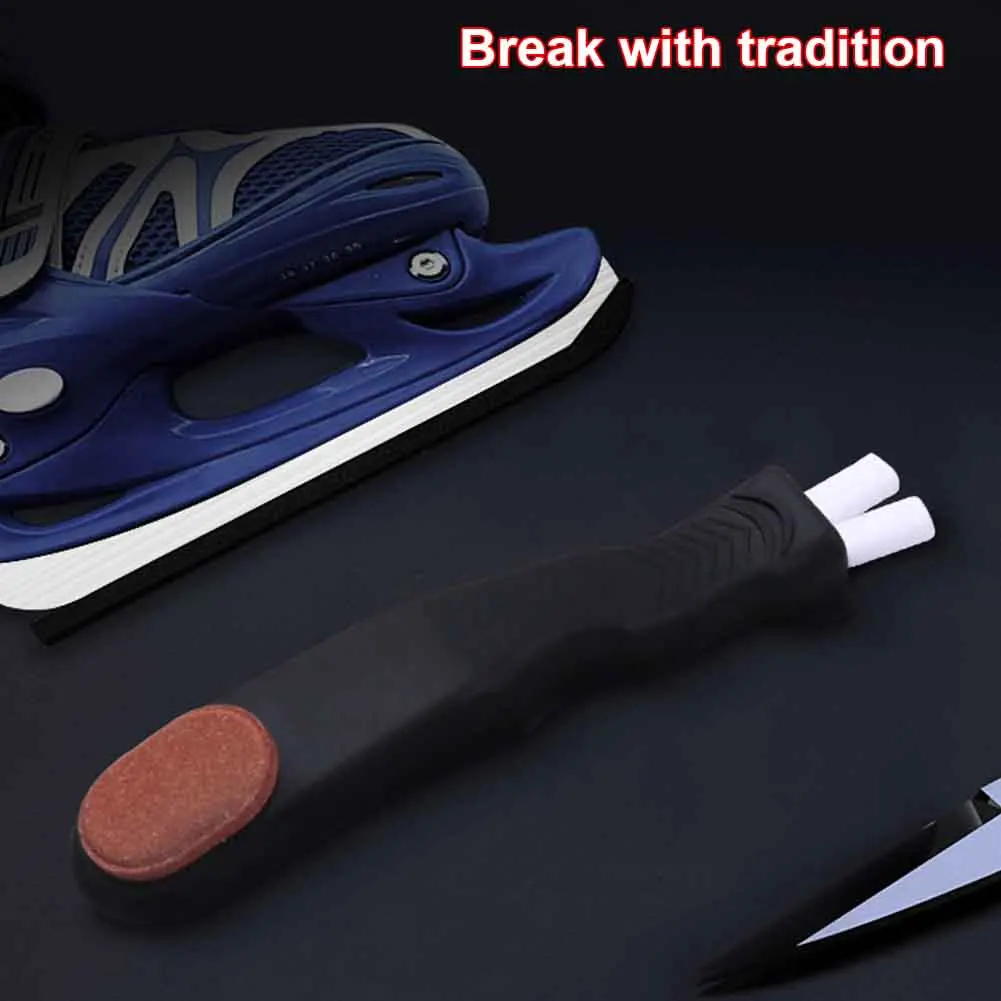 

Maintenance Hockey Shoe Easy Use Whetstone Ceramic Rod Accessories Blade Edges Portable Ice Skate Sharpener Emergency Hand Held