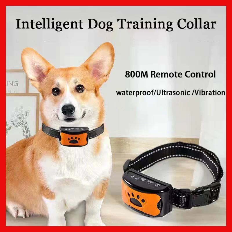 Anti Bark Collar Dog Training Collar Usb Electric Ultrasonic Dogs Anti