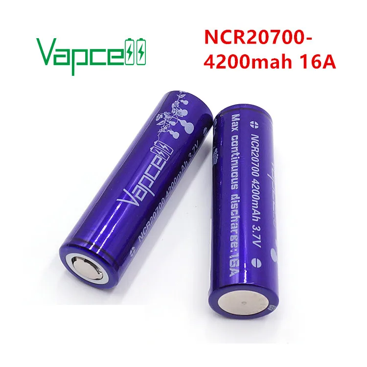 Оригинальные Литий-ионные аккумуляторы Vapcell INR20700 4200 мАч 16A 3 7 В 20700 для фонарика |