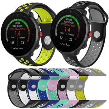 

Double Color Silicone Strap For POLAR Vantage M lgnite Smart Watch 20MM 22MM Band Replacement Accessory For AMAZFIT Stratos 3 2