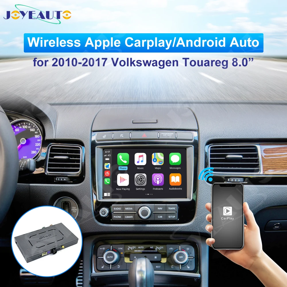 JoyeAuto беспроводной Apple Carplay для Volkswagen VW Toureg 8 0 дюйма 2010 2017 Android автомобильный плеер