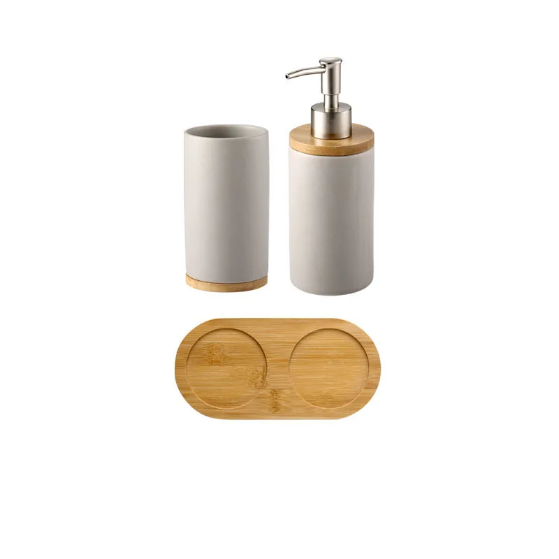 Керамическая бамбуковая чашка для полоскания, кружка для мытья, креативная ванная комната, зубная щетка, чашка, контейнер для эмульсии, кухонная посуда для мытья посуды, контейнер для жидкости - Цвет: 12