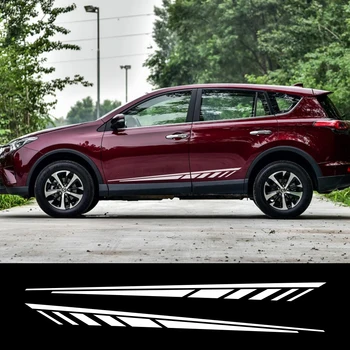 

2PCS Car Sticker Vinyl Stripe Decal for BMW E46 E60 E90 F30 Audi A4 A3 Peugeot Ford Focus 2 3 Renault Opel Honda Car Accessories