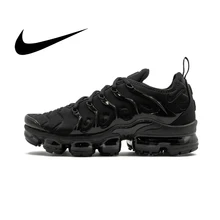 Nike Air Vapormax Plus TM Мужская обувь для бега, фитнеса, спорта на открытом воздухе, модные амортизирующие кроссовки, Нескользящие, прочные, 924453-004