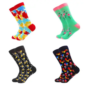 

Personalized tube socks Casual sewing pattern deodorant men woman socks cartoon couple street style hiphop socks