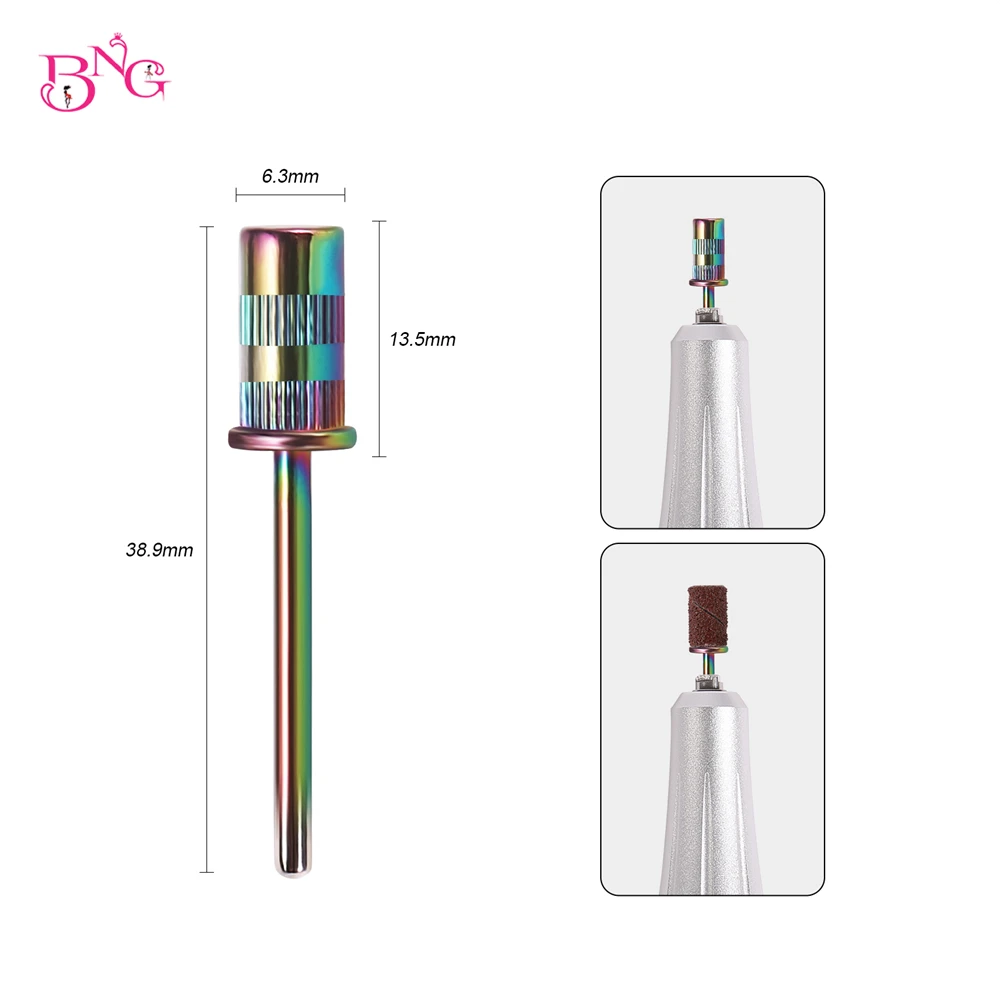 Nail Mandrel Bit for Sanding Bands Manicure Nail Remover Sanding Caps Cutters Tools Pedicure Electric Mandrel Grip 3