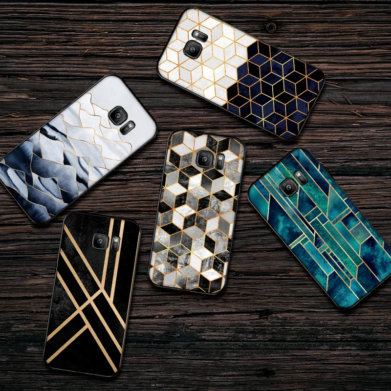 Мрамор Мягкий силиконовый чехол для телефона Samsung Galaxy S8 S9 S10 Plus NOTE 8 9 M10 M20 M30 S6 S7 край