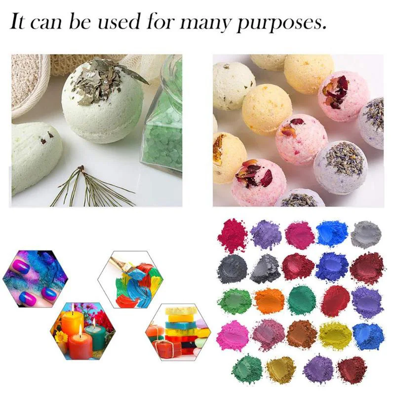 Mica Powder Epoxy Resin Dye Cosmetic Grade Soap Colorant for Soap Making Supply@M23