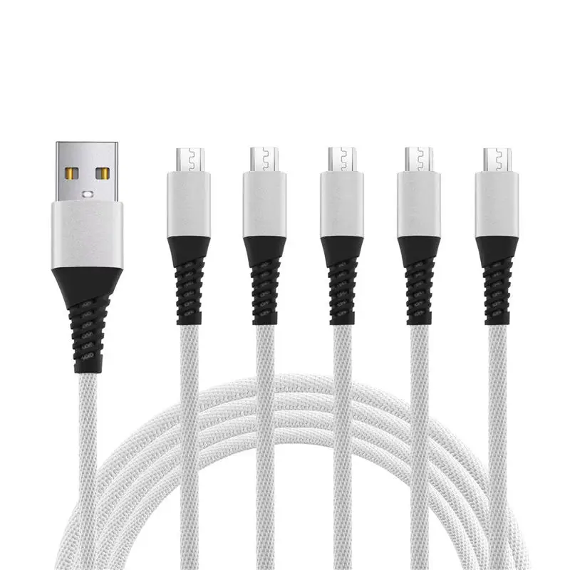 10 шт. Micro USB кабель зарядное устройство провод с тканевой оплеткой Быстрая зарядка для samsung Galaxy S7 S6 J7 Edge Note 5 LG PS4 Высокоскоростная синхронизация