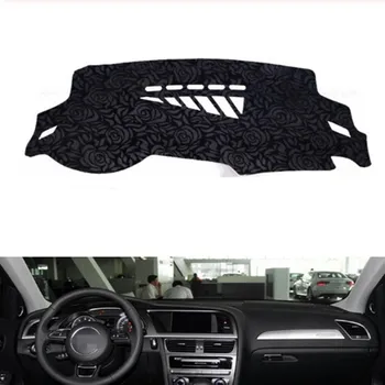 

Rose Pattern Non-slip Dashmat Dash Mat Dashboard Cover Pad Cover Carpet Car Sticker for A-UDI A4 A4L 2009 2010-2016 Car Styling