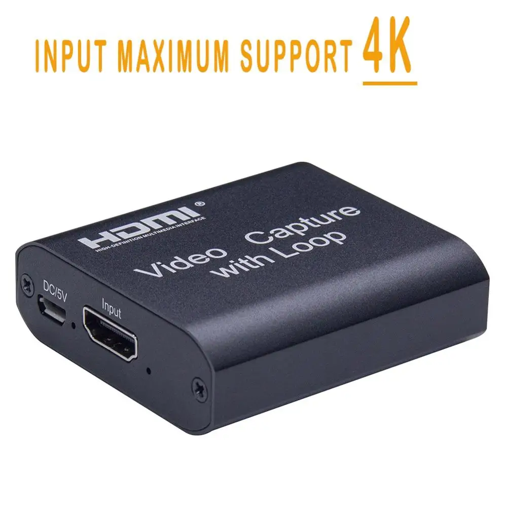 1080P устройство для видеозахвата HDMI карта с циклическим выводом аудио + видео