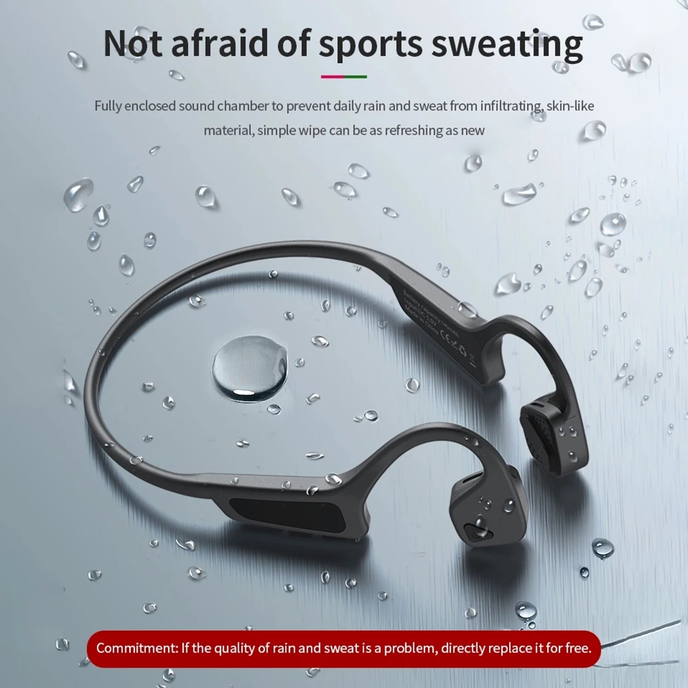 Bone Conduction Bluetooth 5.0 Headphone Sport Portable Waterproof Headset Wireless Earphone With Mic for iphone Xiaomi Samsung