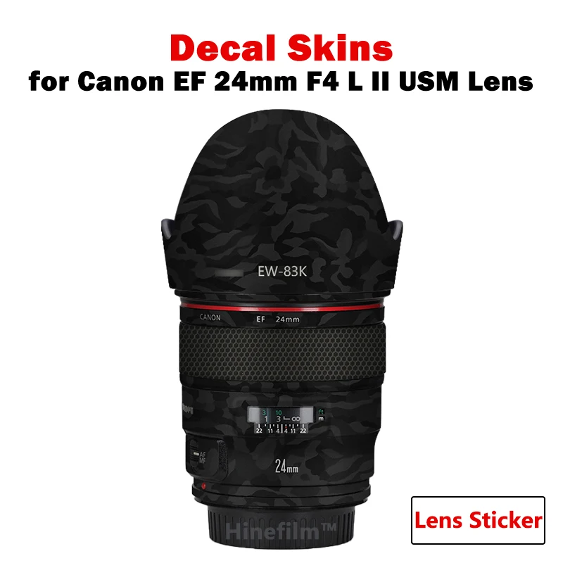 24 F1.4 / 1124 Lens Premium Decal Skin Per Canon Ef 24Mm F/1.4 L Ii Usm Lens Protector Cover Pellicola Wrap Sticker