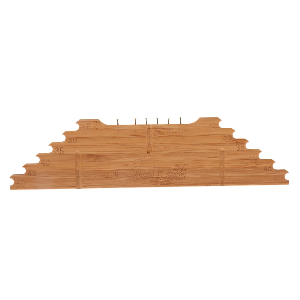 Smooth Bamboo Fish Measuring Sub-line Ruler Fishing Line Cutting Tool 50cm Replacement Tackles for Fisherman