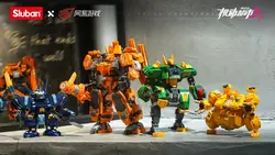 SLuban – blocs de construction pour garçons, Mecha City Mech Warrior, modèle de Robot rotatif à assembler, jouet Robot, cadeaux de noël, nouveau 