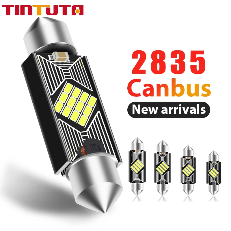 1 шт. светодиодный Canbus Festoon C5W C10W лампы 31 мм 36 мм/39 мм/41 2035 12SMD автомобильный