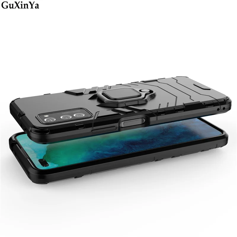Чехол для телефона Honor View 30, чехол s, роскошная броня, магнитное кольцо, задняя крышка для huawei Honor V30, чехол для Honor V30, 6,44 дюйма