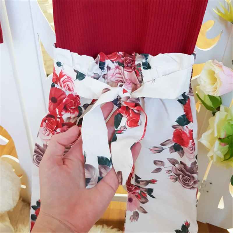 Carters/комплект для маленьких девочек; одежда для маленьких девочек с цветочным принтом; осень г.; боди+ штаны с цветочным принтом+ повязка на голову; винно-красная одежда для новорожденных; D35