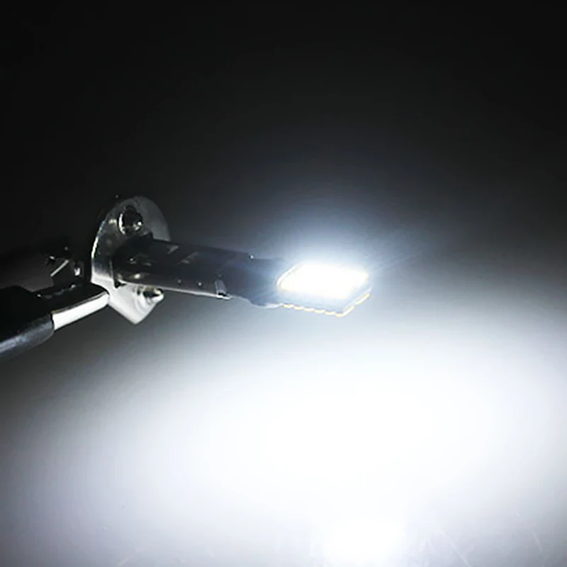 1PC H1 H3 5W Canbus LED Bulb Car Fog Light Headlight 4014 24SMD 12V Running Light Motorcyce Lamp car led car lights led lights led bulbs led headlights led car headlights