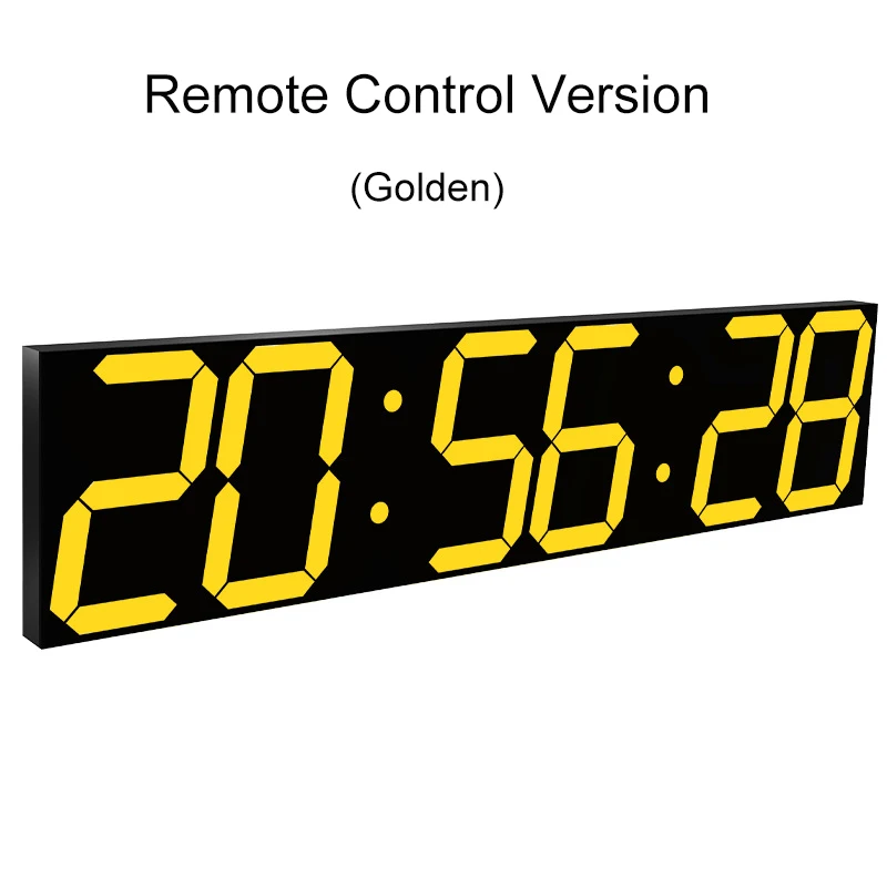 Multi Function Large Size Acrylic Mirror Wall Clock Creative Digital Clock 3D LED Timer