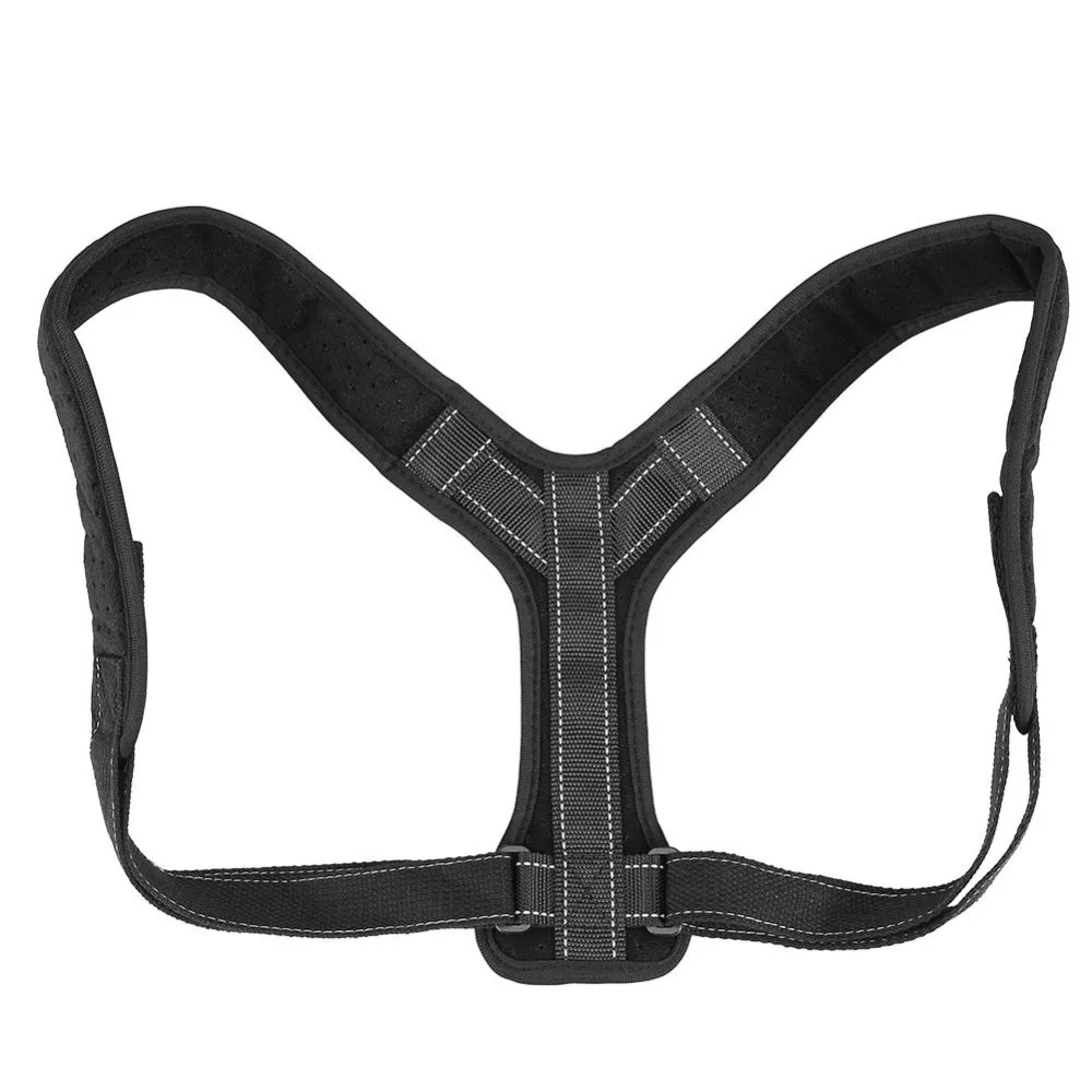

Posture Corrector Back Belt Braces Adjustable Posture Correction + Cushion Shaper Back Support Belt with Reflective Stripe Sets