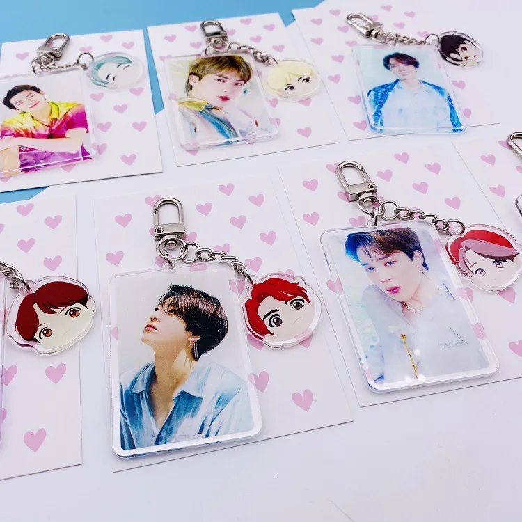 Kpop v jungkook jimin rm suga jh jin Мультяшные Подвески милый подарок