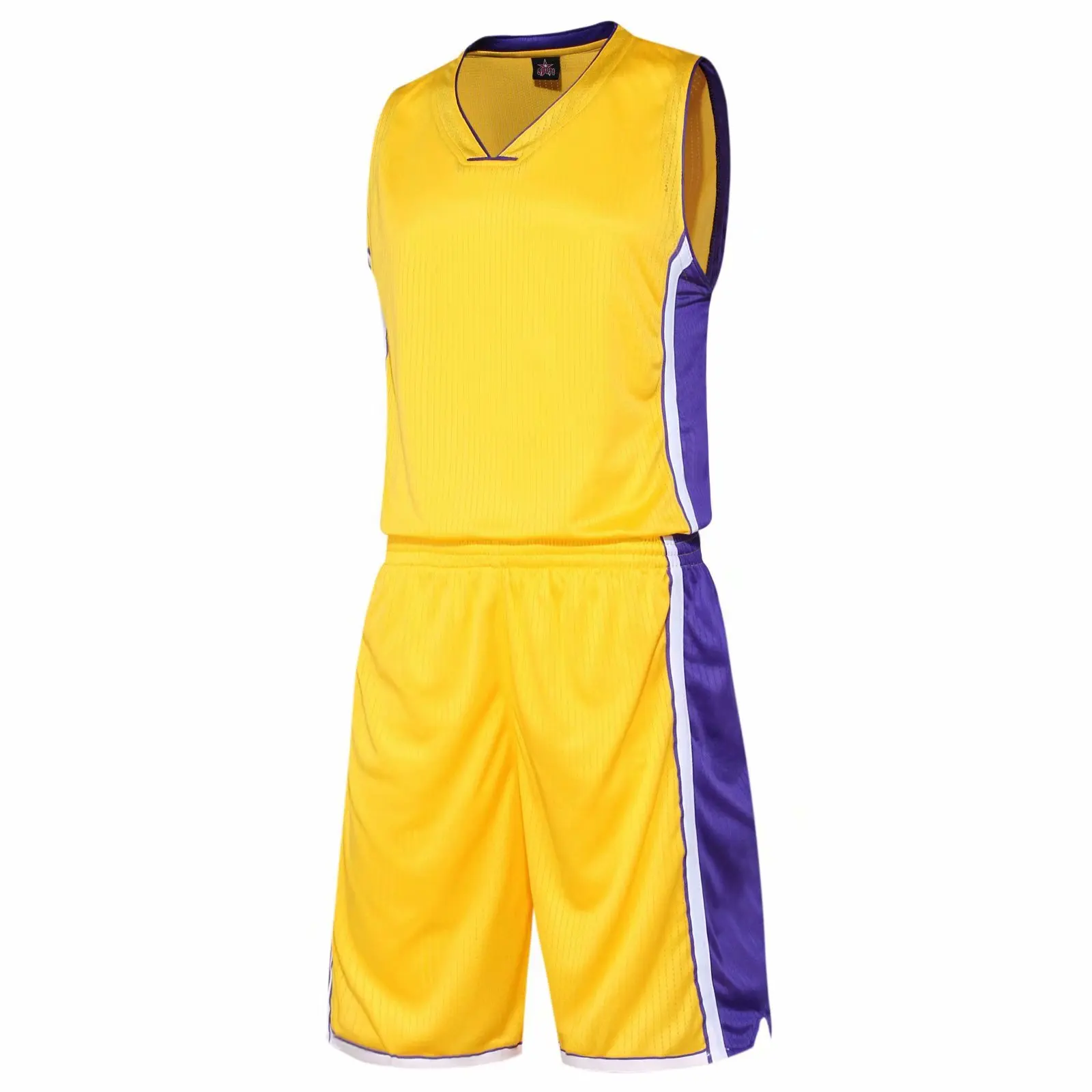 Баскетбольная одежда NBA Lakers, костюм, спортивная одежда, индивидуальная форма, Напечатанные Слова, игровая футболка Stu