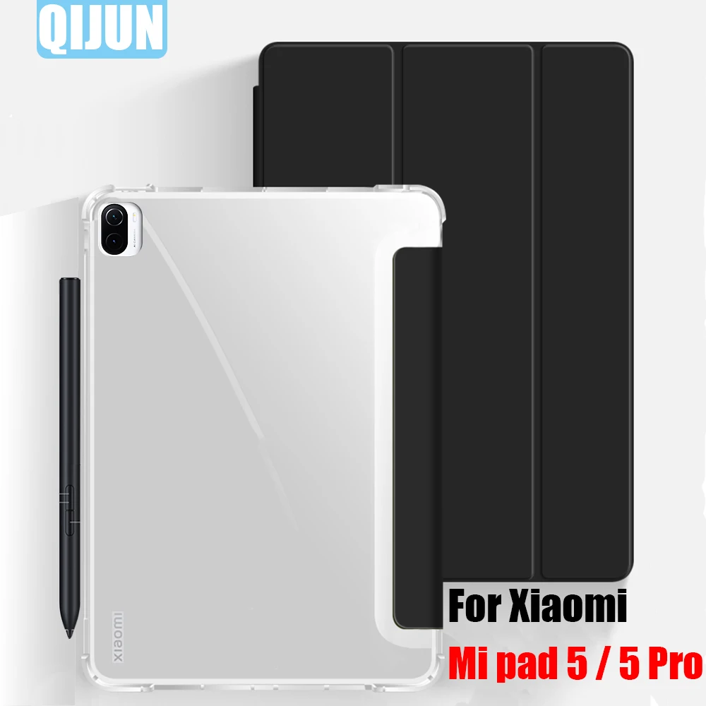 Чехол для планшета Xiaomi Mi pad 5 pro 11 0 дюйма 2021 искусственная кожа умный спящий режим