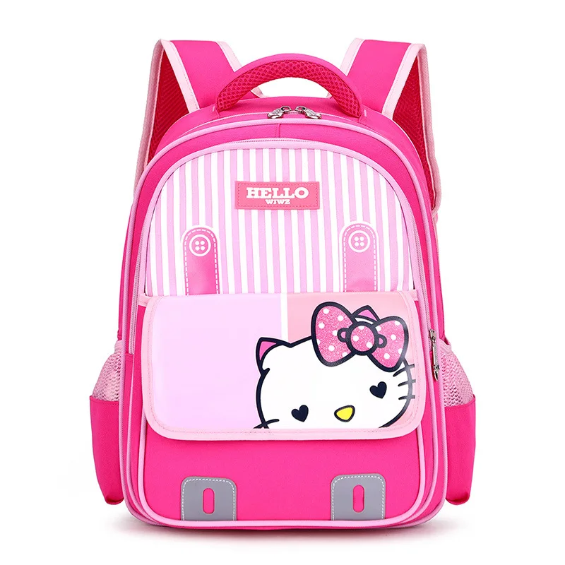 

Schoolbag for Elementary School Students 1-3 Grade GIRL'S And BOY'S Backpack Cartoon KT Cat Children's Bags Anti-Spillage Large-
